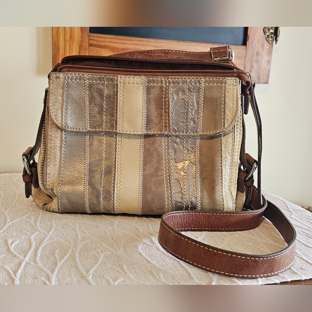 Fossil Leather Crossbody Bag